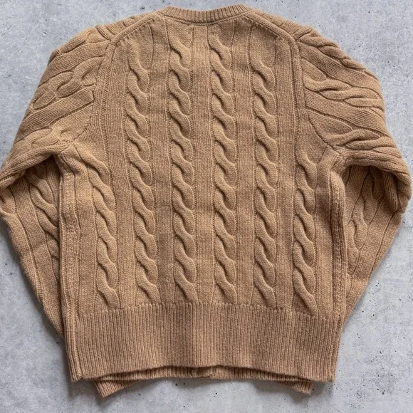 Polo Ralph Lauren Cable Knit Wool Cashmere Cardigan - Picture 7 of 9